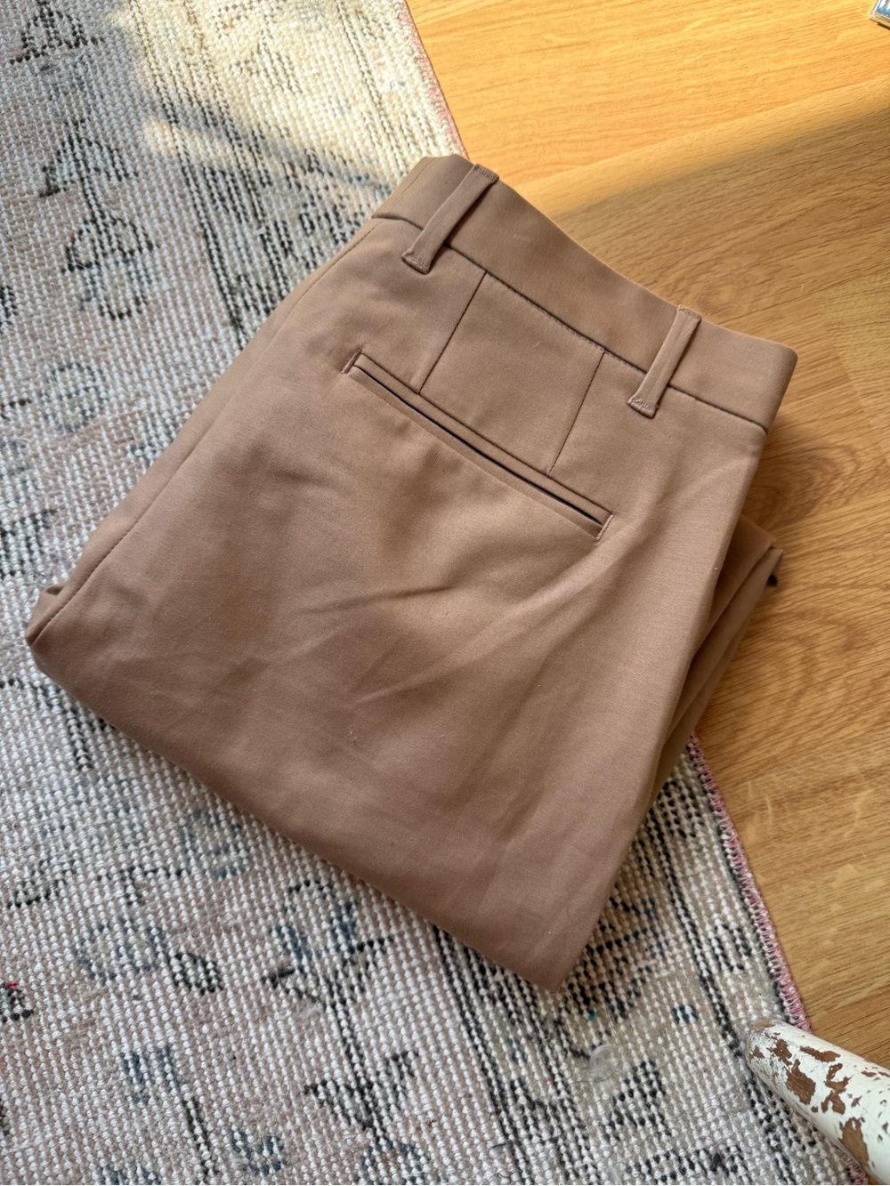GAP Tailored Crop Classic Chino Pants in Tan